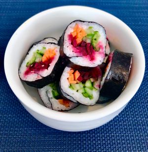 Veg sushi at Envy  in Dubai