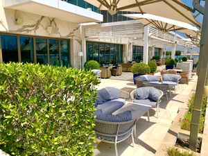 Outdoor dining  at Envy  in Dubai