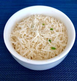 Steamed jasmine rice at Envy  in Dubai