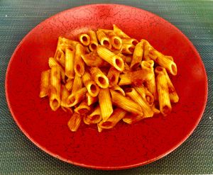 Pasta with tomato sauce  at Envy  in Dubai