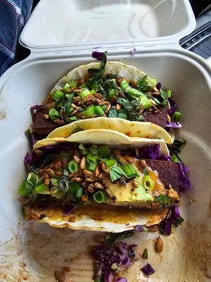 Crispy Tofu Tacos at Rebel Roots Kitchen  in Whitefish