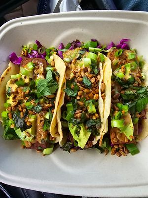 Crispy Tofu Tacos at Rebel Roots Kitchen  in Whitefish