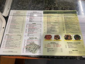 menu  at Chen Vegetarian House in West Reading