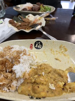 Curry chicken lunch special  at Chen Vegetarian House in West Reading