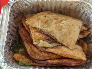 Scallion pancake at Chen Vegetarian House in West Reading
