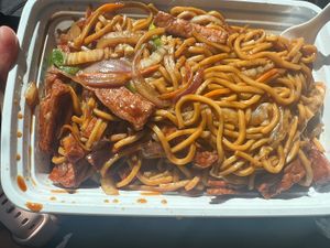 Pork lomein   at Chen Vegetarian House in West Reading