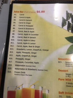 Menu  at Chen Vegetarian House in West Reading