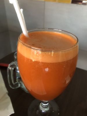 B4 carrot ginger juice   at Chen Vegetarian House in West Reading