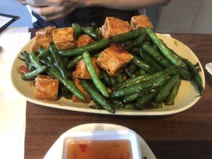 V1 sautéed string bean   at Chen Vegetarian House in West Reading