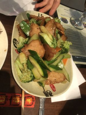 Vegan Chicken teriyaki   at Chen Vegetarian House in West Reading