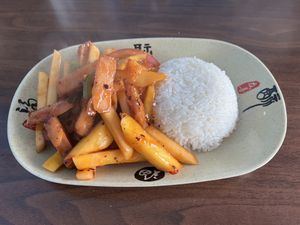 Mango "chicken”  at Chen Vegetarian House in West Reading