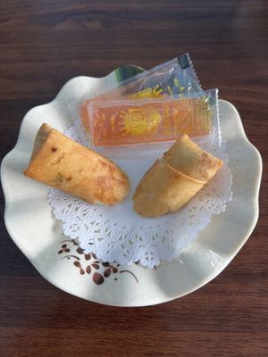 Spring roll  at Chen Vegetarian House in West Reading