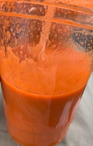 Carrot & Strawberry Juicee  at Chen Vegetarian House in West Reading