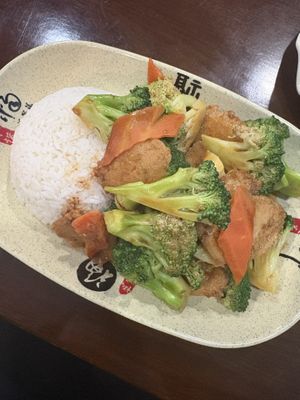 Chicken & Broccoli  at Chen Vegetarian House in West Reading