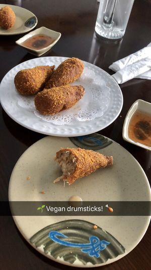 Sugar Cane Drumsticks at Chen Vegetarian House in West Reading