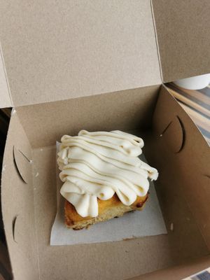 Cinnamon bun at Strawberry Blonde Bakery in Ottawa