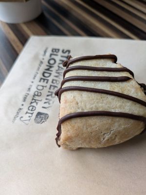 Chocolate scone at Strawberry Blonde Bakery in Ottawa