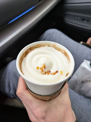 Salted maple latte at The Galaxy Coffee  in Columbus
