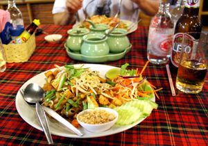 Krua Kritsana has probably the best cheap pad thai in Koh Lanta. Remember to order without egg and fish sauce.  at Krua Kritsana - ครัวกฤษณา in Koh Lanta