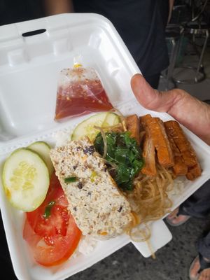 My vegan com tam at Tự Chọn in Ho Chi Minh City