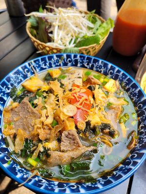 Mien rieu chay at Tam Khoi Vegetarian Foods in Hanoi