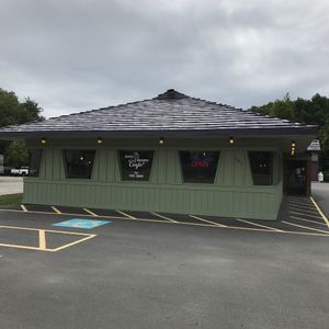 Cafe front at The Olive Branch Cafe in Lewiston