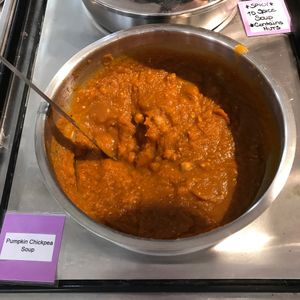 Pumpkin soup at The Olive Branch Cafe in Lewiston