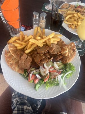 Meatless Gyros  at Casablanca Bar in Halkidiki