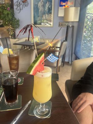 Pina Colada (no cream)  at Casablanca Bar in Halkidiki