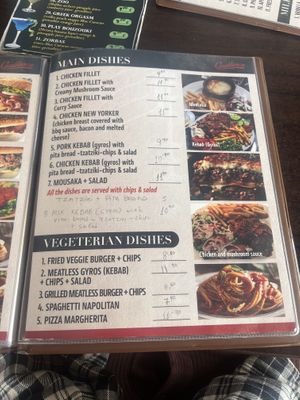 Most of the vegetarian dishes are actually vegan, just ask  at Casablanca Bar in Halkidiki