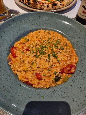 Vegan risotto con verdure at Casa Il Borgo in Rhodes