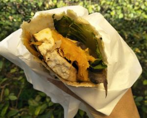 Tofu pumpkin lavash wrap at Veggie Spinner 素食微調 in Hong Kong Island