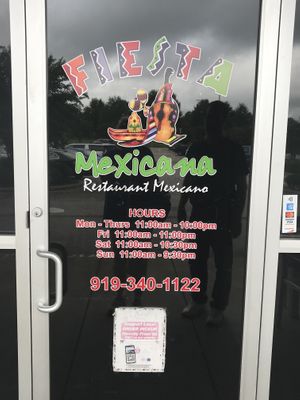 Hours  at Fiesta Mexicana in Louisburg