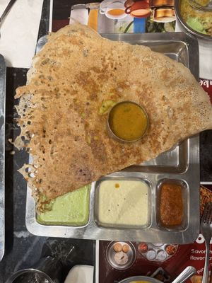 Vegan Rava Masala Dosaa  at Saravana Bhavan in Mississauga