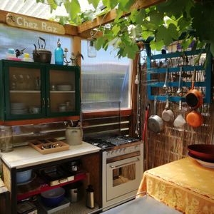 Outside kitchen at your disposal in the summer months at Chez Raz in Velletri