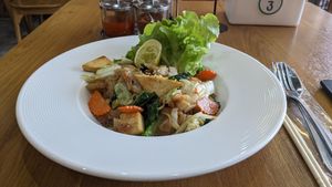 flavorless pad see ew at Begin Vegan Food in Chiang Mai