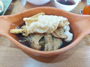 Boat noodles at Begin Vegan Food in Chiang Mai