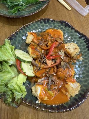 Soft tofu (8 out of 10)  at Begin Vegan Food in Chiang Mai