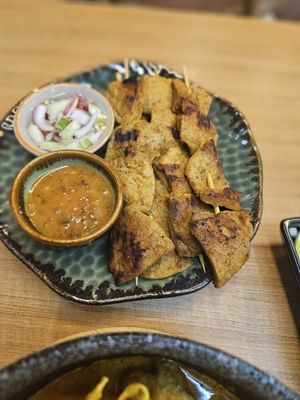 Chicken Satay at Begin Vegan Food in Chiang Mai