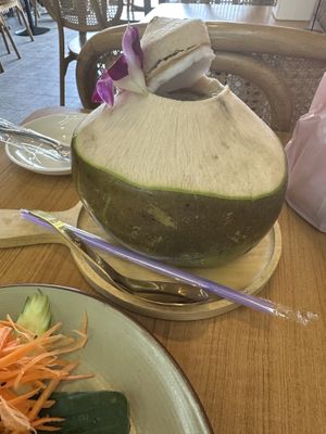 Coconut fresh   at Begin Vegan Food in Chiang Mai