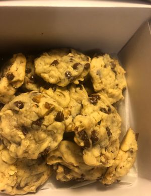 Mini Vegan Chocolate Chip supreme (vegan Double tree hotel cookie) with vegan chocolate chips and walnuts at Almost Vegan Plant Based Kitchen & Bakery - Home Bakery in Mishawaka