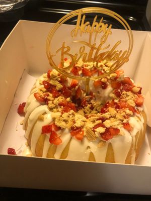 Vegan Strawberry shortcake 6 inch at Almost Vegan Plant Based Kitchen & Bakery - Home Bakery in Mishawaka