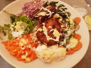 Budda bowl crunchy with sauces at Soul Food in Valletta