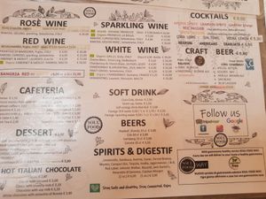 Menu 2 at Soul Food in Valletta