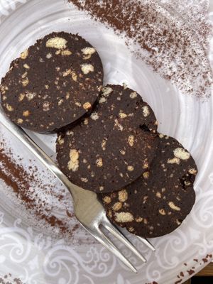 Chocolate salami   at Soul Food in Valletta