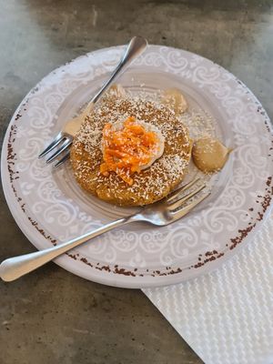 Raw vegan carrot cake at Soul Food in Valletta
