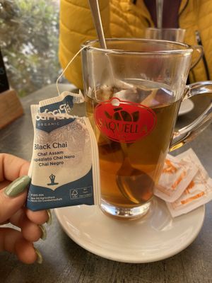 Black chai tea   at Soul Food in Valletta