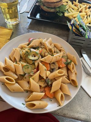 Peanut / soy pasta  at Soul Food in Valletta