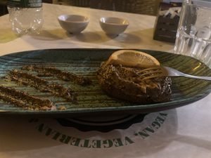 Chocolate dessert. Tasted better than it looks!  at Soul Food in Valletta