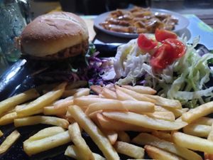 Lentil burger at Soul Food in Valletta